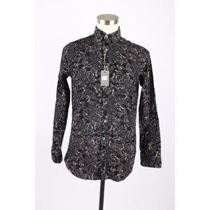 NWT Canali Button-Down Corduroy Shirt SZ M Floral $495